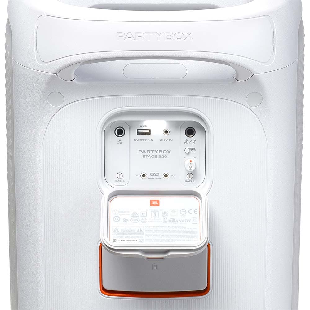 Speaker JBL Party Box Stage 320 Bluetooth 2V - White 6