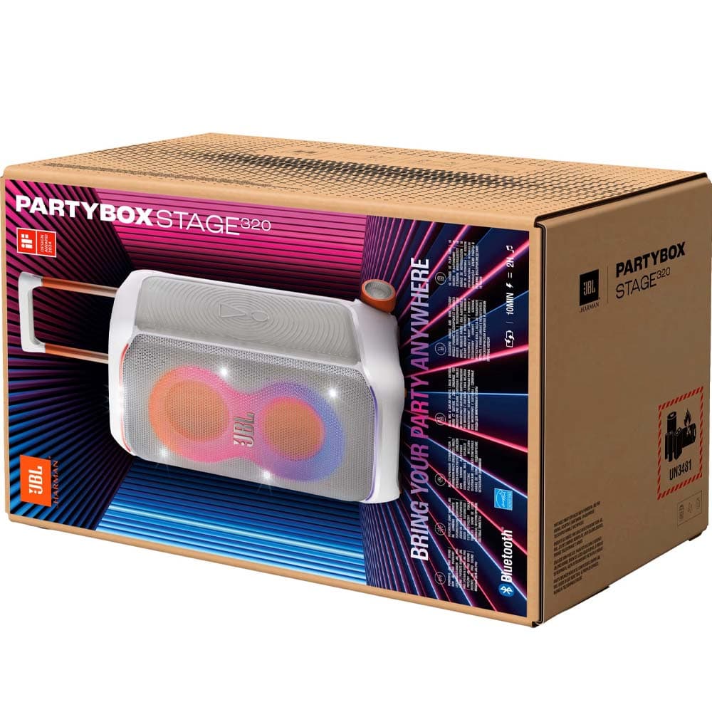 Speaker JBL Party Box Stage 320 Bluetooth 2V - White 9