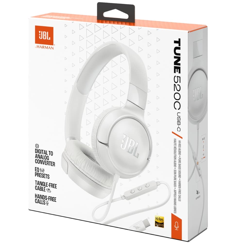 Fone de Ouvido JBL Tune 520C USB-C - White 7