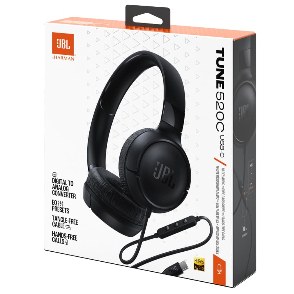 Fone de Ouvido JBL Tune 520C USB-C - Black 7
