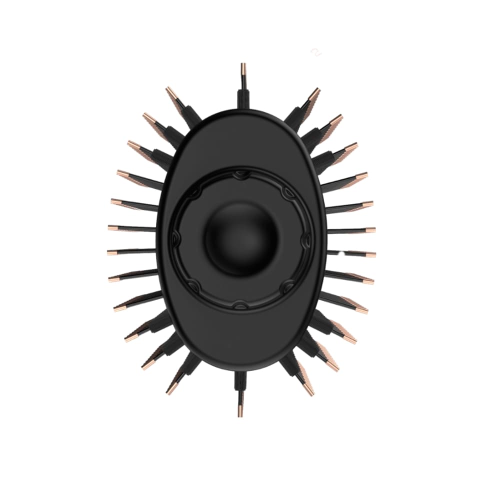 Escova Secadora Gama Stylish Keration Brush 3D 1300W 2V - Black/Rose Gold 3