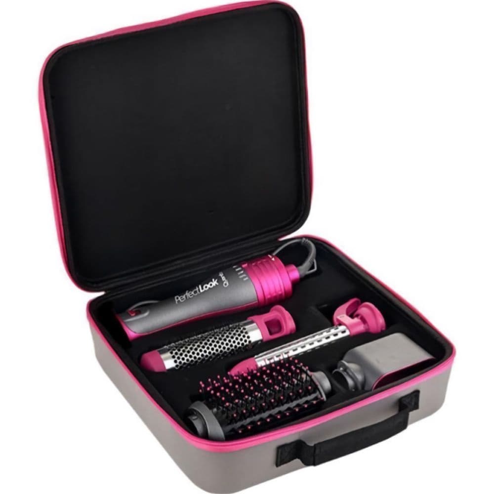 Kit Escova Secadora Quanta PerfectLook QTKCS7001 1300W 2V - Gray/Pink 3