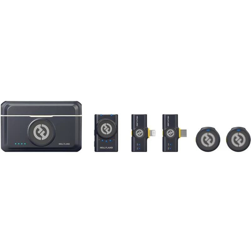 Microfone Wireless Hollyland Lark M2 Combo USB-C/Lightning/Câmera - Shine Charcoal 3