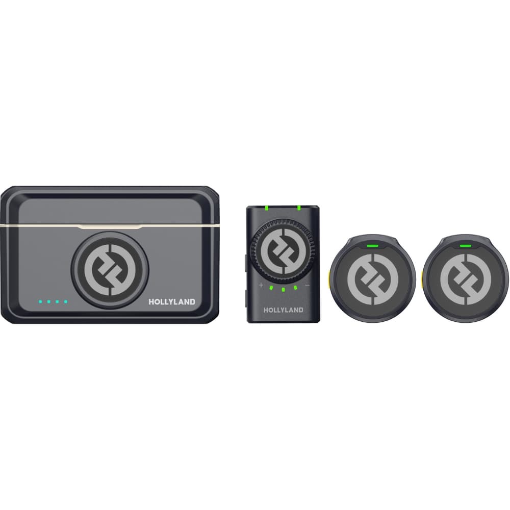 Microfone Wireless Hollyland Lark M2 Duo Versão Câmera - Shine Charcoal 3