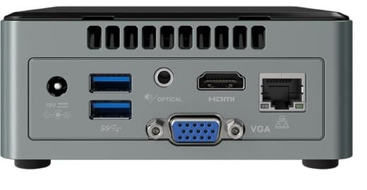 Mini PC Intel NUC NUC6CAYH Intel Celeron J3455 Cinza/Preto 2