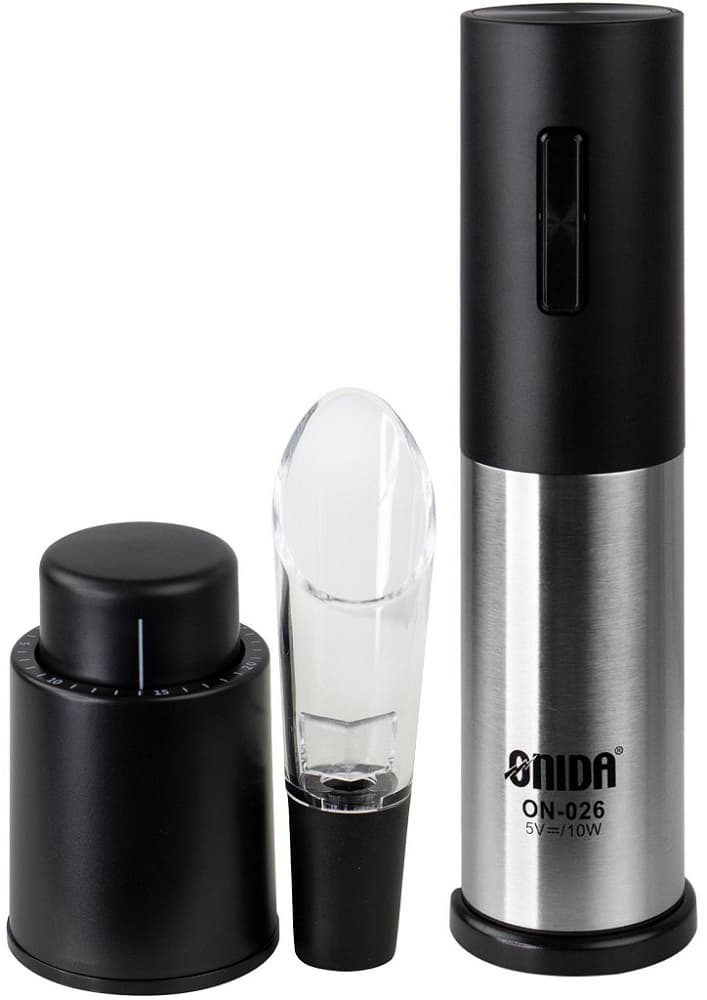 Abridor Elétrico de Vinho Onida ON-026 2V - Prata/Preto 2
