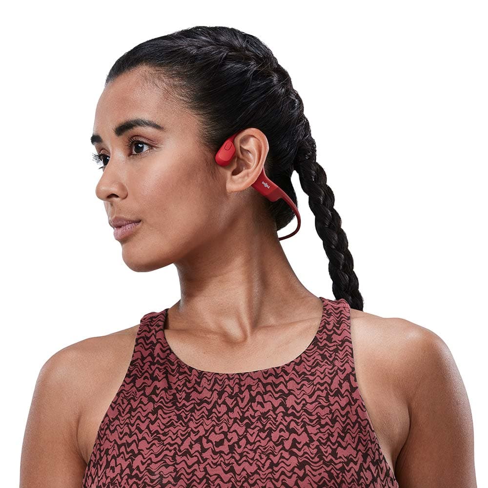 Fone de Ouvido Esportivo de Condução Óssea Shokz OpenRun S803 - Red 4