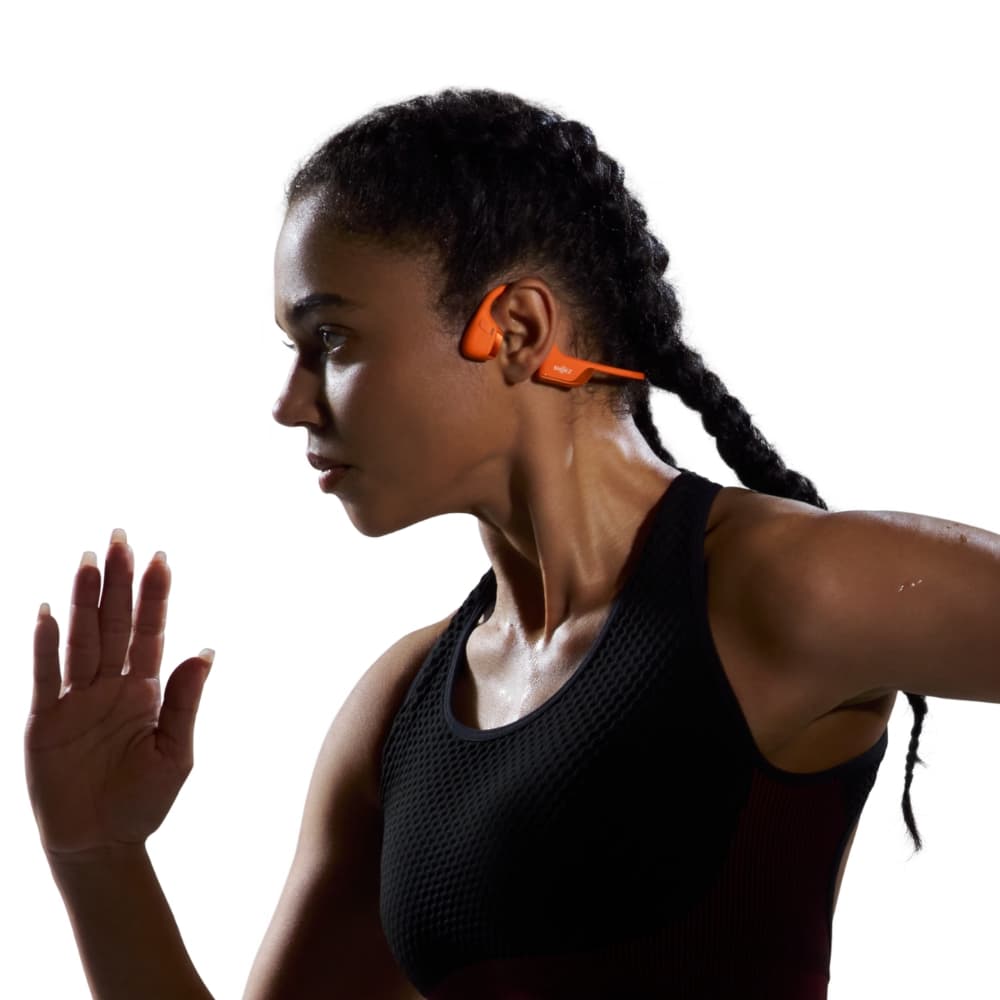 Fone de Ouvido Esportivo de Condução Óssea Shokz OpenRun Pro 2 S820 Bluetooth - Orange 4