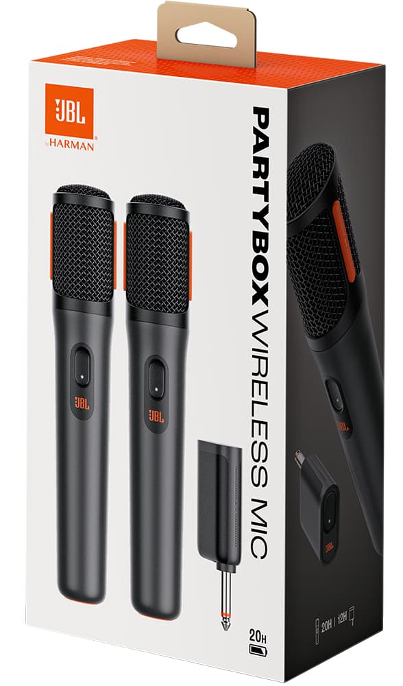 Microfone JBL PartyBox Wireless Mic - Black (2 Unidades) 6