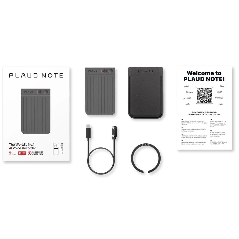 Gravador de Voz Plaud Note NB-100 64GB Bluetooth - Black 2