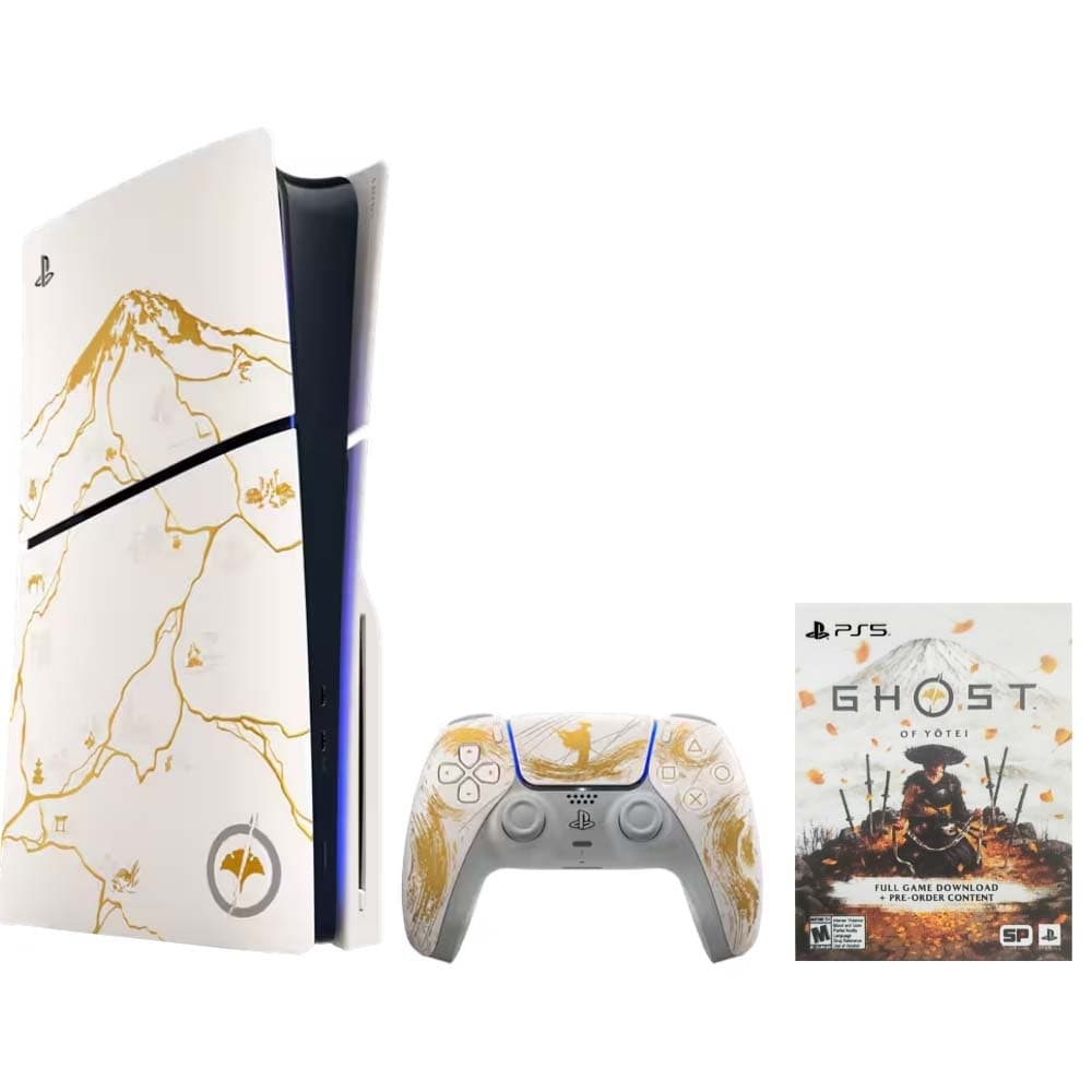 Console Sony PlayStation 5 Slim CFI-2015 Disk 1TB SSD - Ghost of Yotei Gold Limited Edition 2