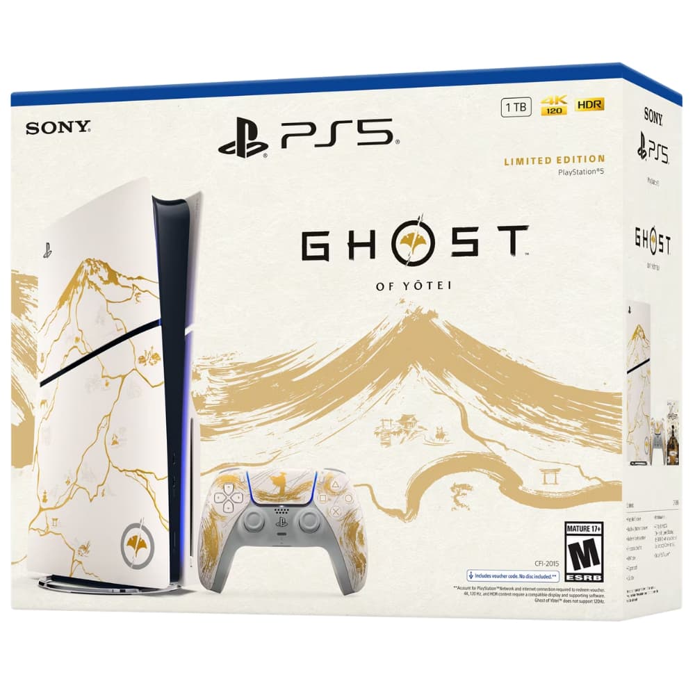 Console Sony PlayStation 5 Slim CFI-2015 Disk 1TB SSD - Ghost of Yotei Gold Limited Edition 5