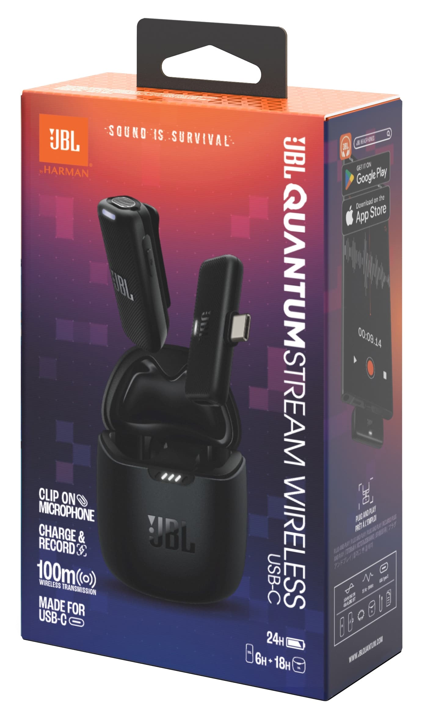Microfone JBL Quantum Stream Wireless USB-C - Black 9