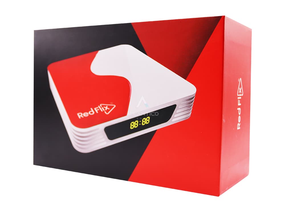 Receptor RedFlix Red+ 2/16GB Wi-Fi 4K - White/Red 4