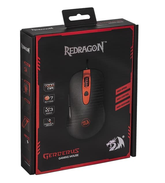 Mouse Gaming Redragon Cerberus M703 RGB - Black 4