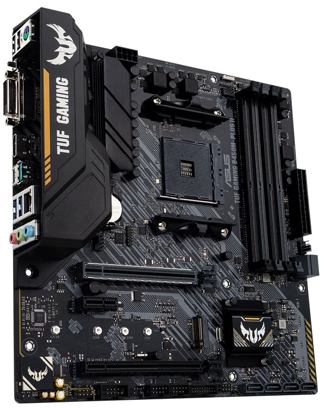 Placa Madre Asus AM4 TUF B450M-Plus II SR/HDMI/DVI/M2/DDR4/MATX/RGB 2