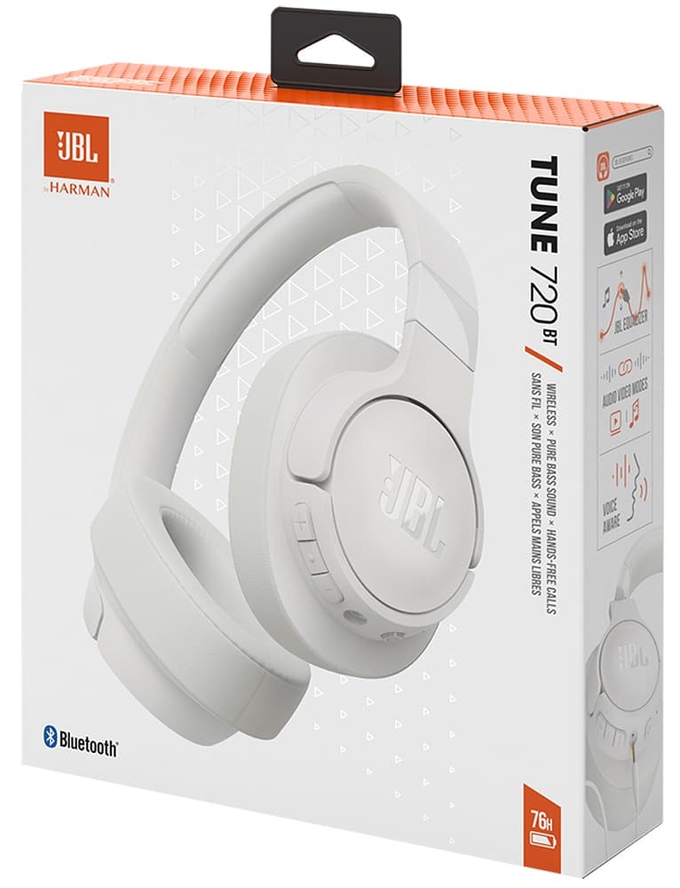 Fone De Ouvido JBL Tune 720BT Bluetooth - White  5