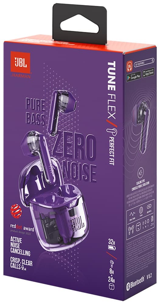 Fone De Ouvido JBL Tune Flex Bluetooth - Ghost Purple 4