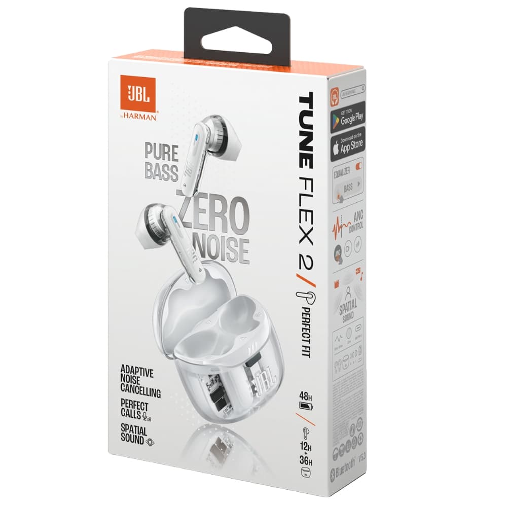 Fone de Ouvido JBL Tune Flex 2 Bluetooth ANC - Ghost White 6