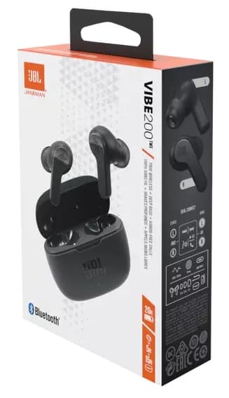 Fone de ouvido JBL Vibe 200TWS Bluetooth - Black 4