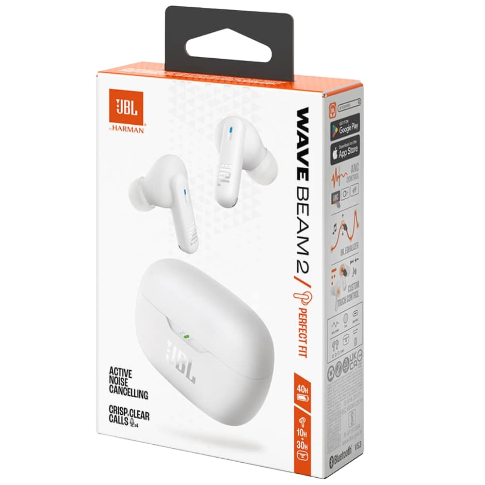Fone de Ouvido JBL Vibe Beam 2 Bluetooth - White 6