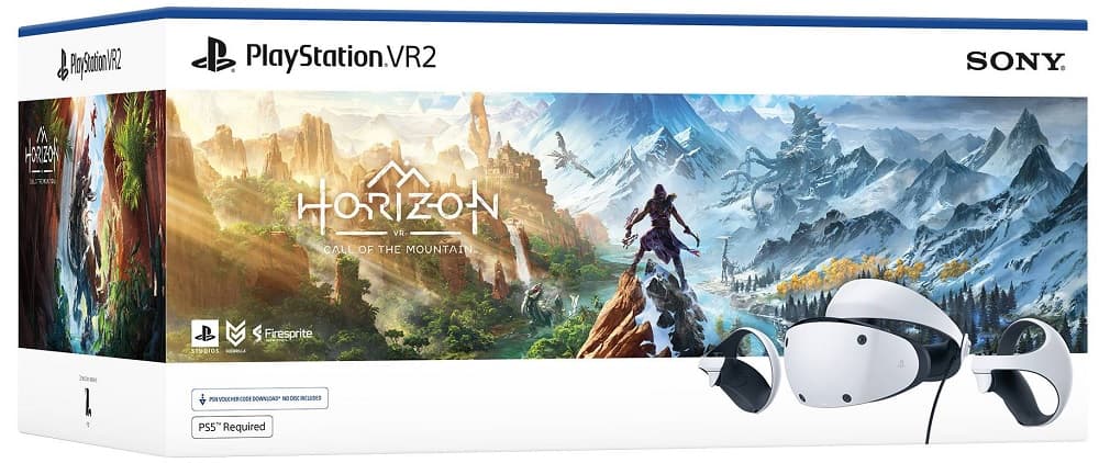 Óculos de Realidade Virtual Sony PlayStation 5 VR2 CFI-ZVR1 Horizon Call of The Mountain 3