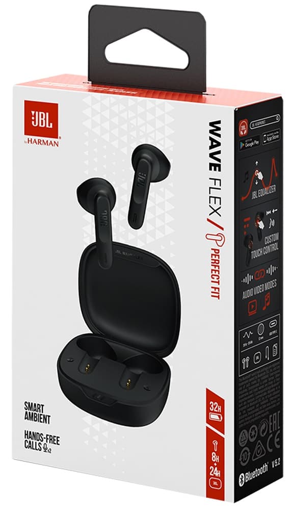 Fone de Ouvido JBL Wave Flex Bluetooth - Black 4