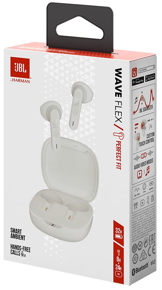 Fone De Ouvido JBL Wave Flex Bluetooth - White 4