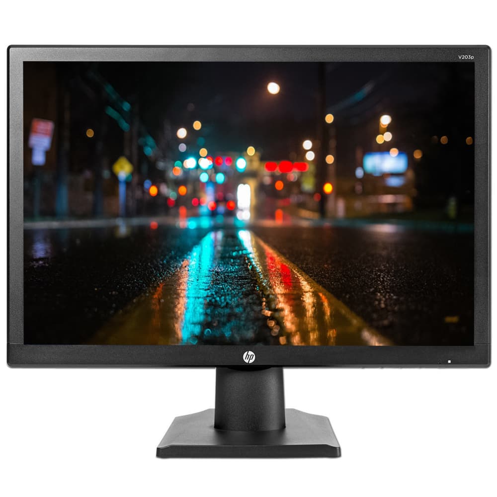 Monitor LED de 20 HP V203P WXGA+ com 60Hz/IPS/VGA/Bivolt - Preto